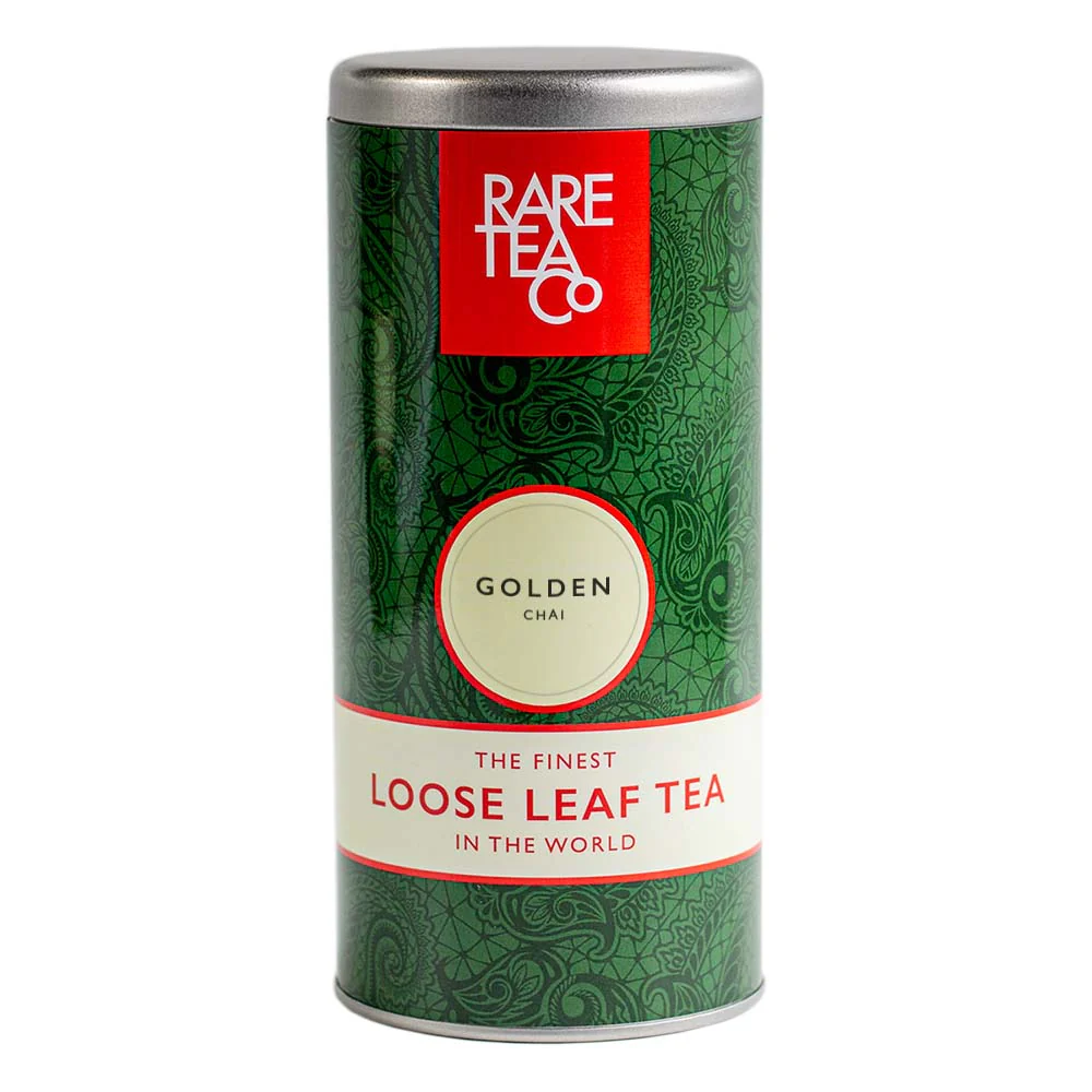 Empty Golden Masala Chai Tin - Image 2