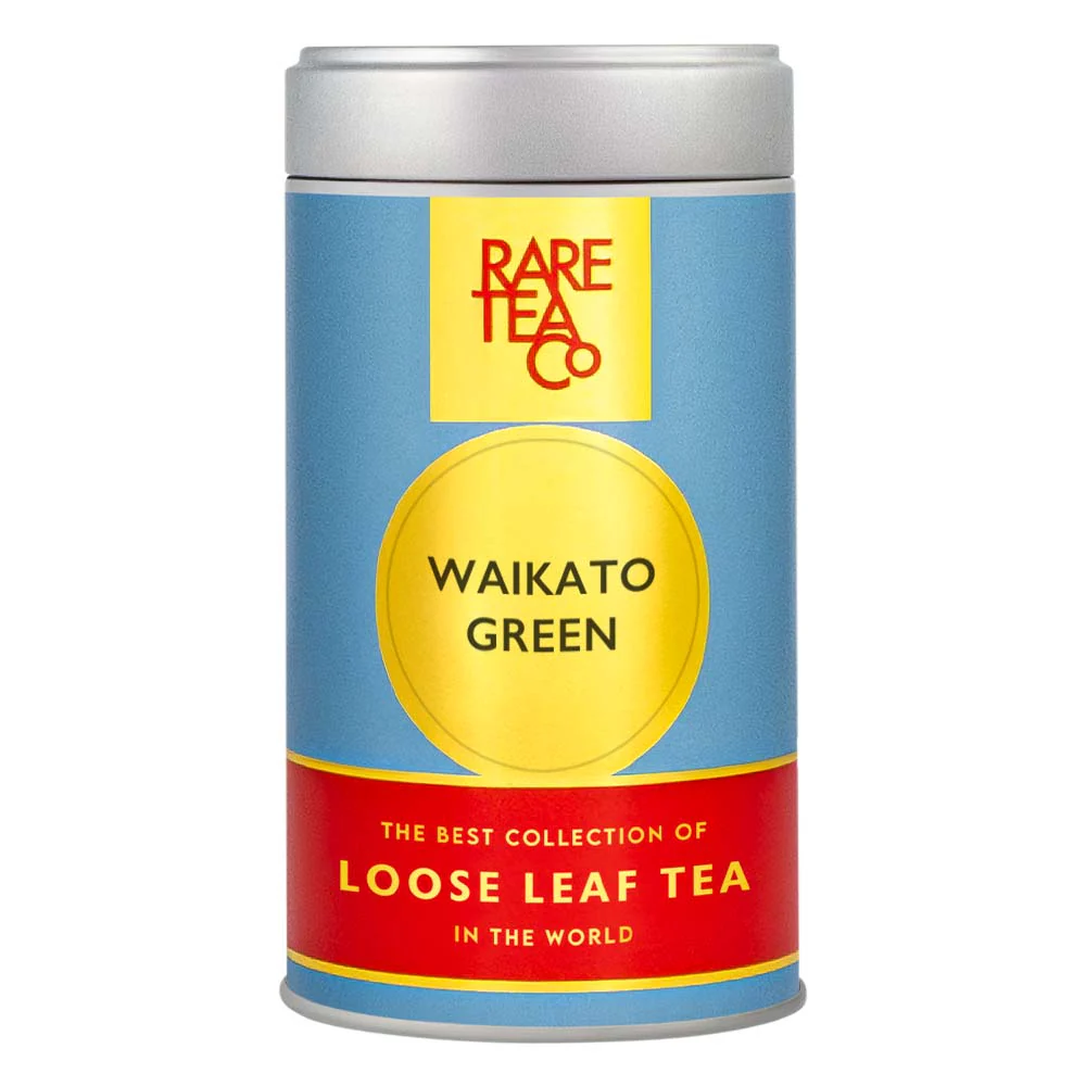 Empty New Zealand Waikato Green Tea Tin