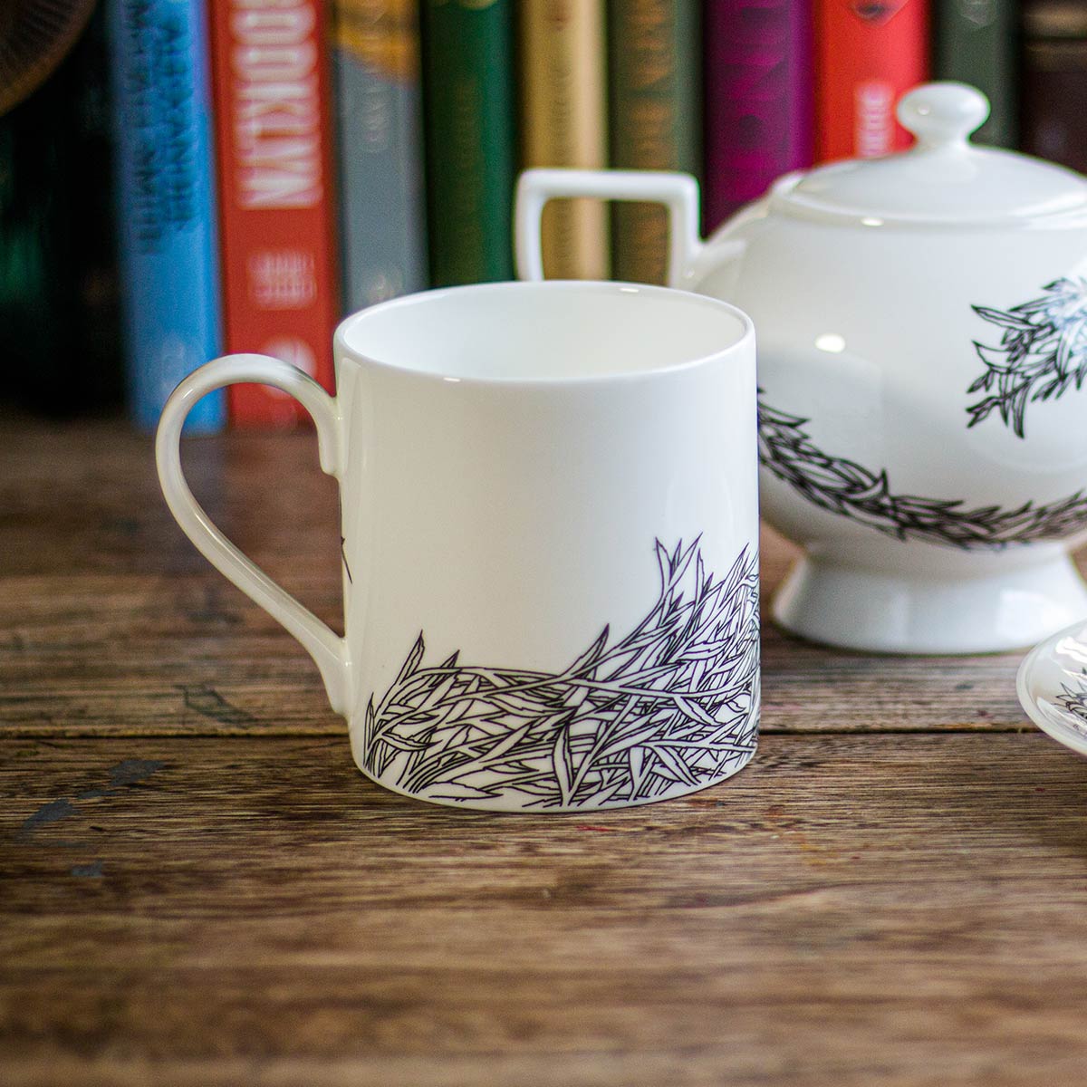 Rare Tea Bone China Leaf Mug - Image 3